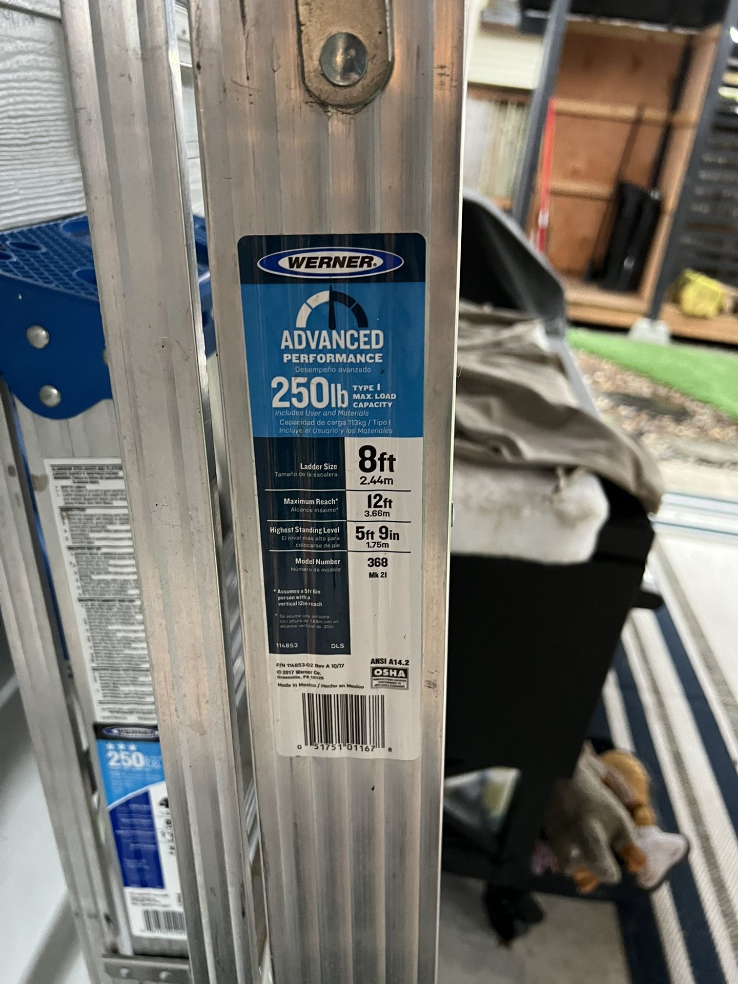 8ft Werner Aluminum Step Ladder