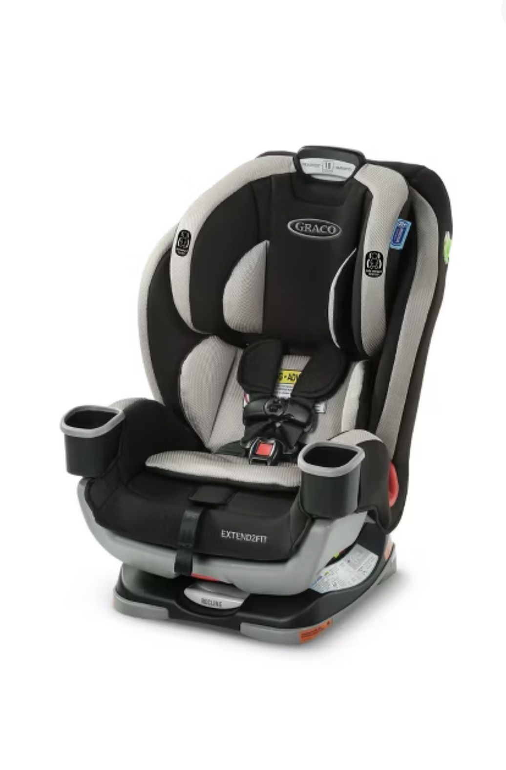 Graco Extend2Fit 3in1 Convertible Car seat Booster Padded Cup Holder Stocklyn