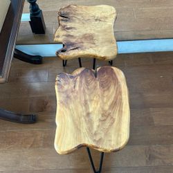 Live Edge End Tables