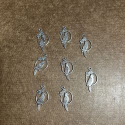 Parrot Shaped Charms Used For Making Earring/Necklace/Bracelet 