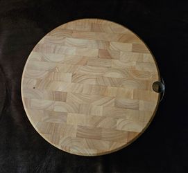 Jamie Oliver Round End-Grain Wood Cutting Board