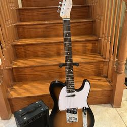 Squier Telecaster (Mint) W/ Peavey Amp