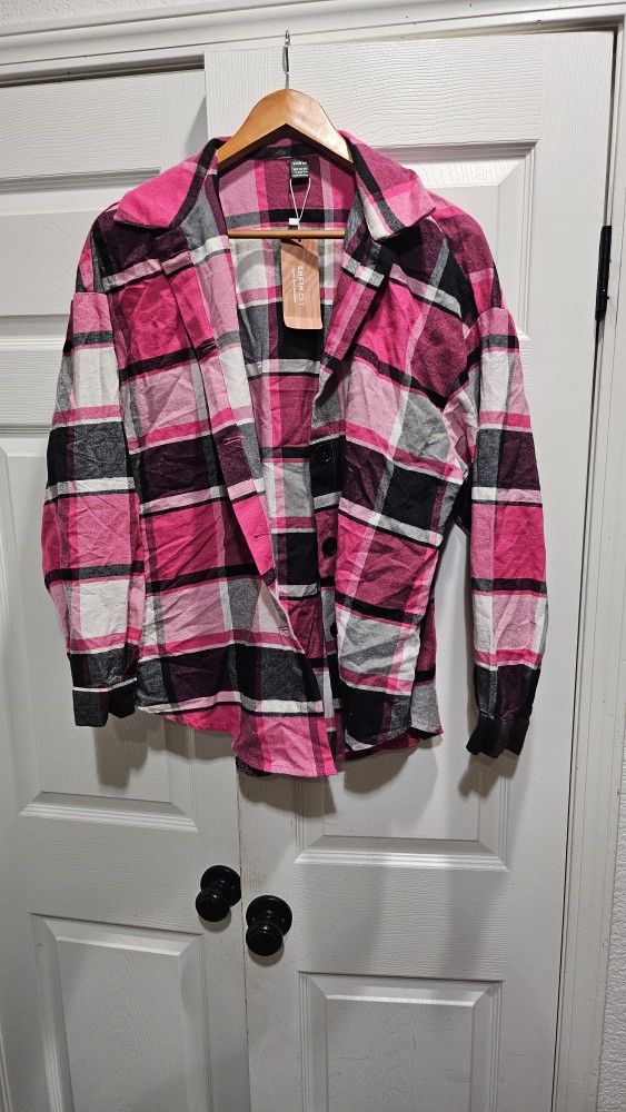 WOMENS SHEIN FLANEL SHIRT SIZE 40-42