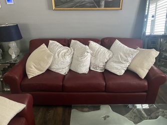 3 Beautiful Red Leather Sofas Real Leather