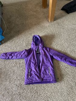 girls purple snow coat