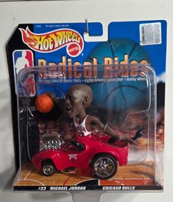 Hot Wheels Radical Rides Michael Jordan Figure Car 1:43 Scale