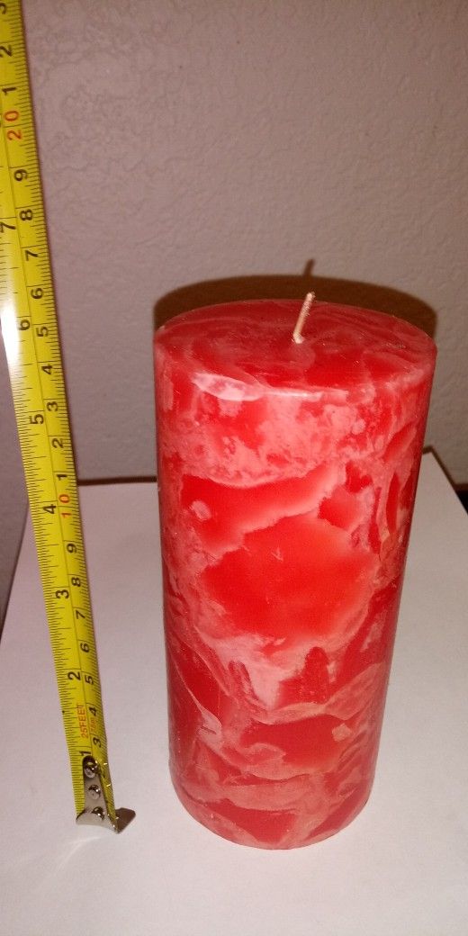 6 inch Red Scented Candle
