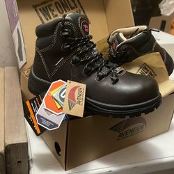 Leather Woman, Work Boots