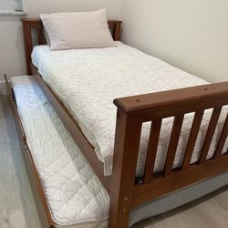 Twin Bed With Trundke