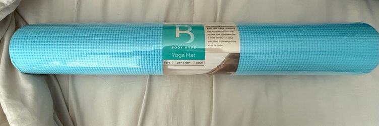 Body Hype Yoga Mat 24x68 4mm Blue