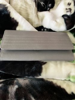 Long Wallet. Gray And Brown. Thin Wallets. 