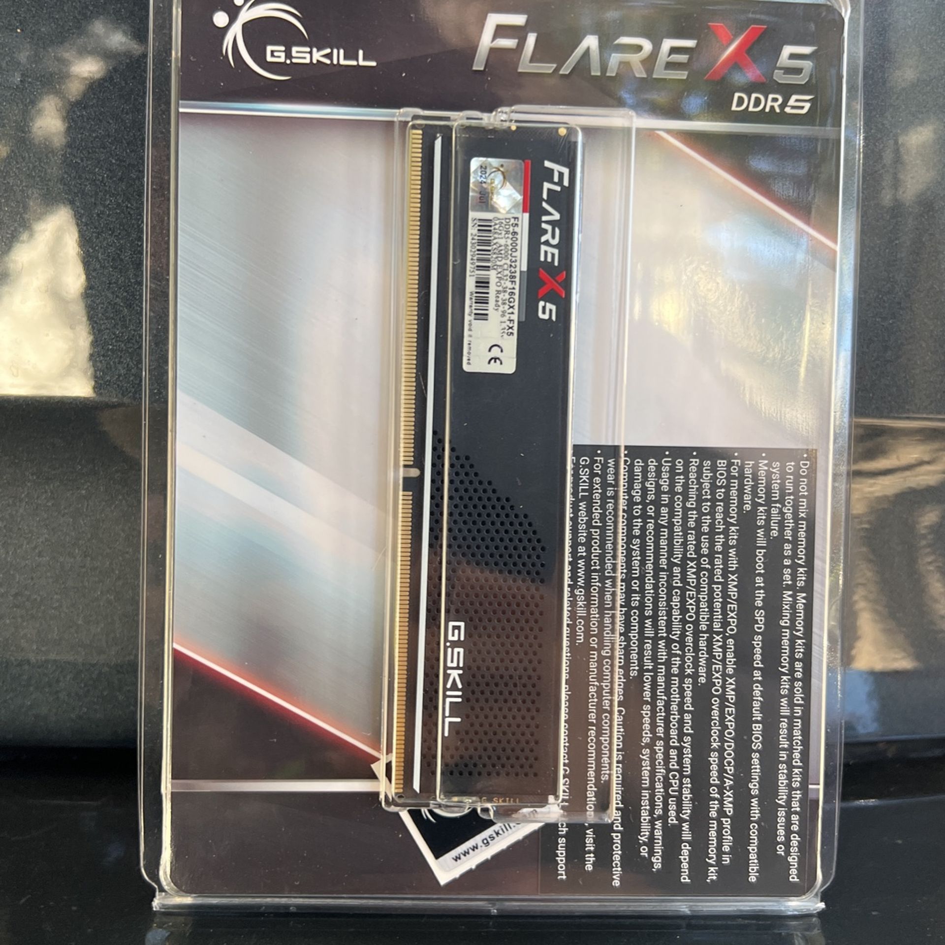 G-skill 1x16GB 6000mhz DDR5 RAM