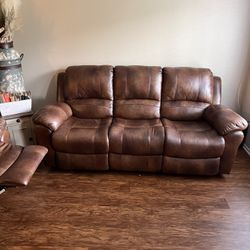 Leather Couch & Love Seat 