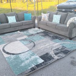Gray Couches Set 