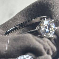 925 Silver 1Ct Moissanite Ring