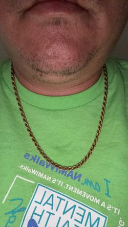 Gold Plated Stainless Steel Chain 24 Inches Long