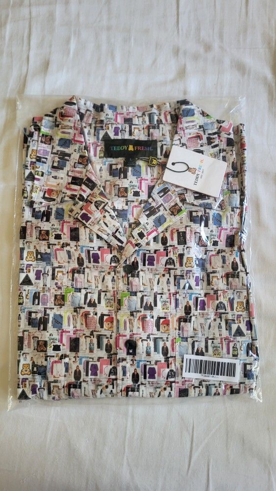 Teddy Fresh Mens Large Casual Dress Shirt