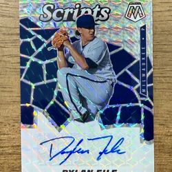 2021 Mosaic Baseball DYLAN FILE Scripts Silver Prizm #SCR-DF AUTO Brewers
