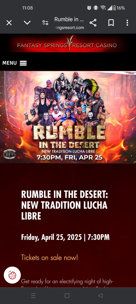 Rumble In The Desert@ Fantasy Springs Casino