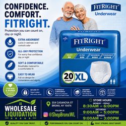 FitRight Underwear XL 20 Count Pack