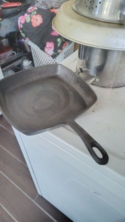 Heavy Square Cast iron skillet ,