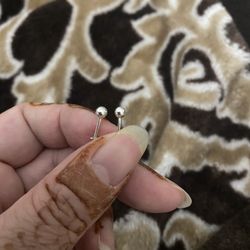 Real Silver Small Stud Earring 