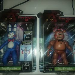 Jazwares Five Nights At Freddy's Toy Freddy And Toy Bonnie Figures