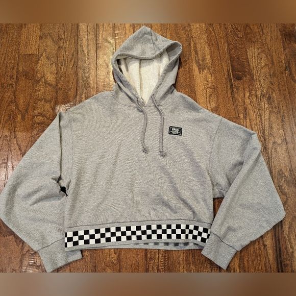 The Vans Boom Boom 66 Hoodie cropped French terry pullover size XL
