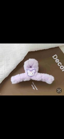 Kuromi Plush Hair Clip