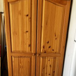Freestanding Armoire with Drawer