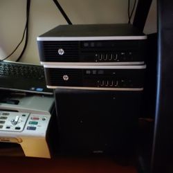 Intel Core 5 Mini Tower Blazing Fast 128Gb New Ssd, 6Gb Of Ram, Nice Monitor,mouse And Keyboard Super Fast Space saver