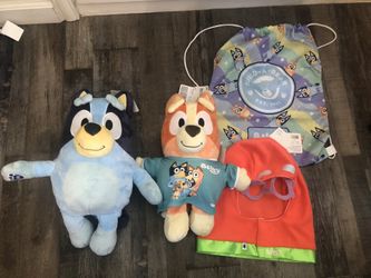 BLUEY AND BINGO BUILDABEAR PLUSH LOT