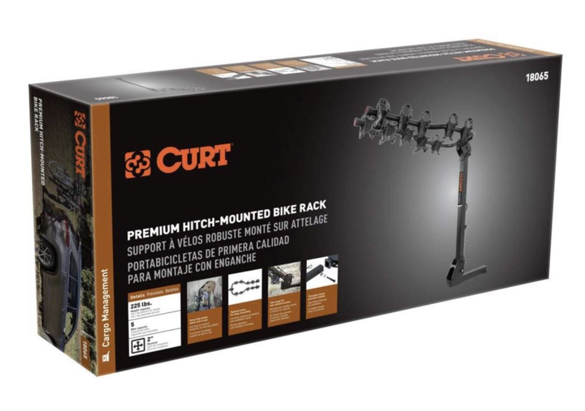 PREMIUM HITCH MOUNTED BIKE RACK, 5 Bikes, NEW