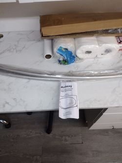 Mcbeay curved shower curtain rod
