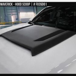 Fits 22-25 Ford Maverick Air Design Custom Style Hood Scoop Satin Black FO35D01