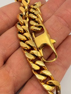 Gold Plated Cuban Link Stainless Steel Bracelet, Bought at Smorgasburg DTLA