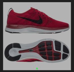Nike Running Shoe Flyknit Lunar1+ Gym Red/Black/Pure Plantinum