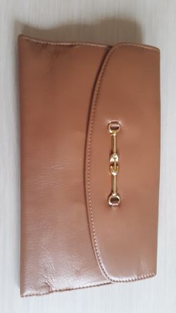 Vintage leather wallet Saks Fifth Avenue made in Italy