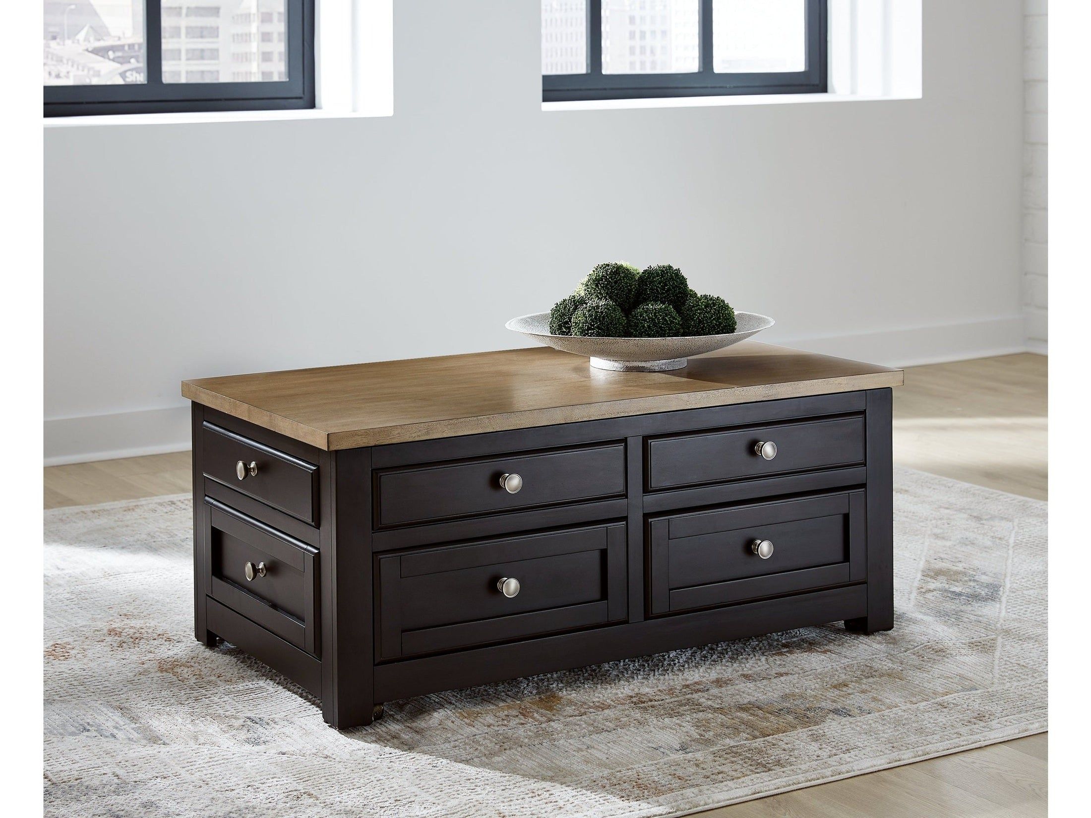 Drazmine Brown Lift-Top Coffee Table