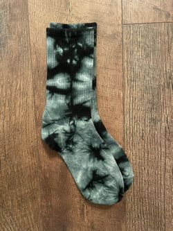 Men’s Tie-Dye Socks One Size Adult Black