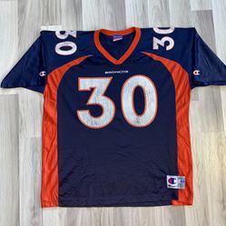 Vintage 90s Denver Broncos Terrell Davis Champion Jersey. Size XL. See All Pics  