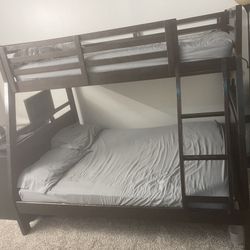 Bob's  Twin/Full Bunk Bed with 2 free mattresses