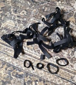 LOTS of Black Velcro For Cable Wraps, Computer Cords, Phone Cords, Charging Cords