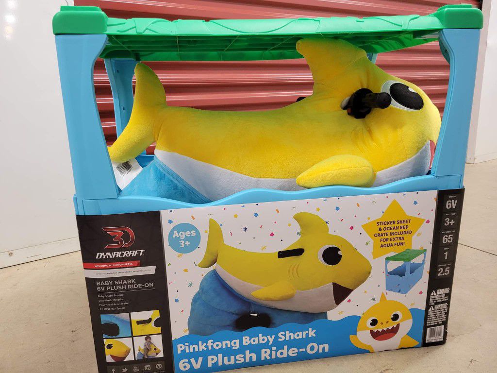 Baby Shark 6V Plush Ride-On