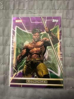 Topps 2026 Marvel Neon Killmonger #68 Serial Numbered /75
