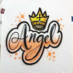 Airbrush T-shirt/Lettering Name 