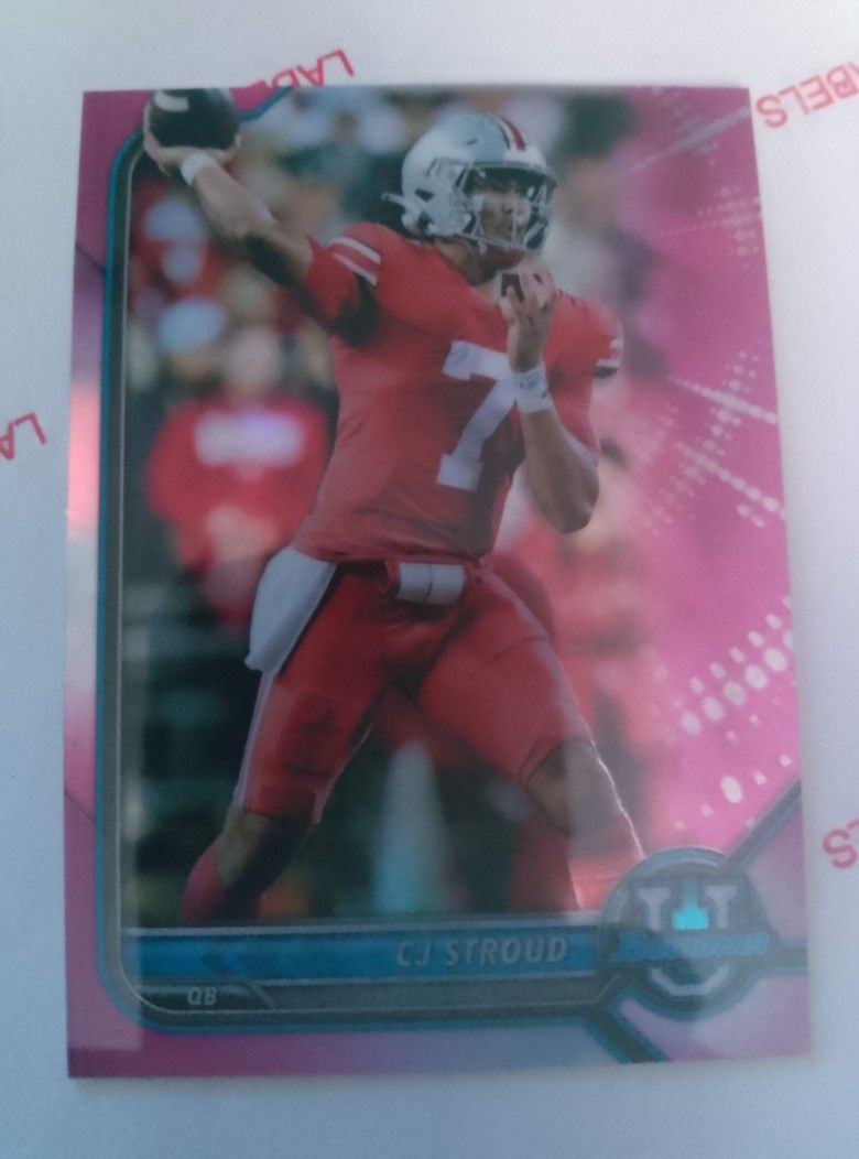 2022 Bowman CJ Stroud No.90 Sports Card
