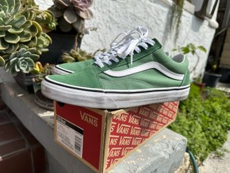 Vans Green Low Top Old Skool Men Shoes Size 11