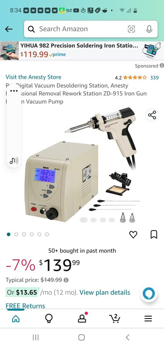 Pre Digital Vacuum Desoldering Station
