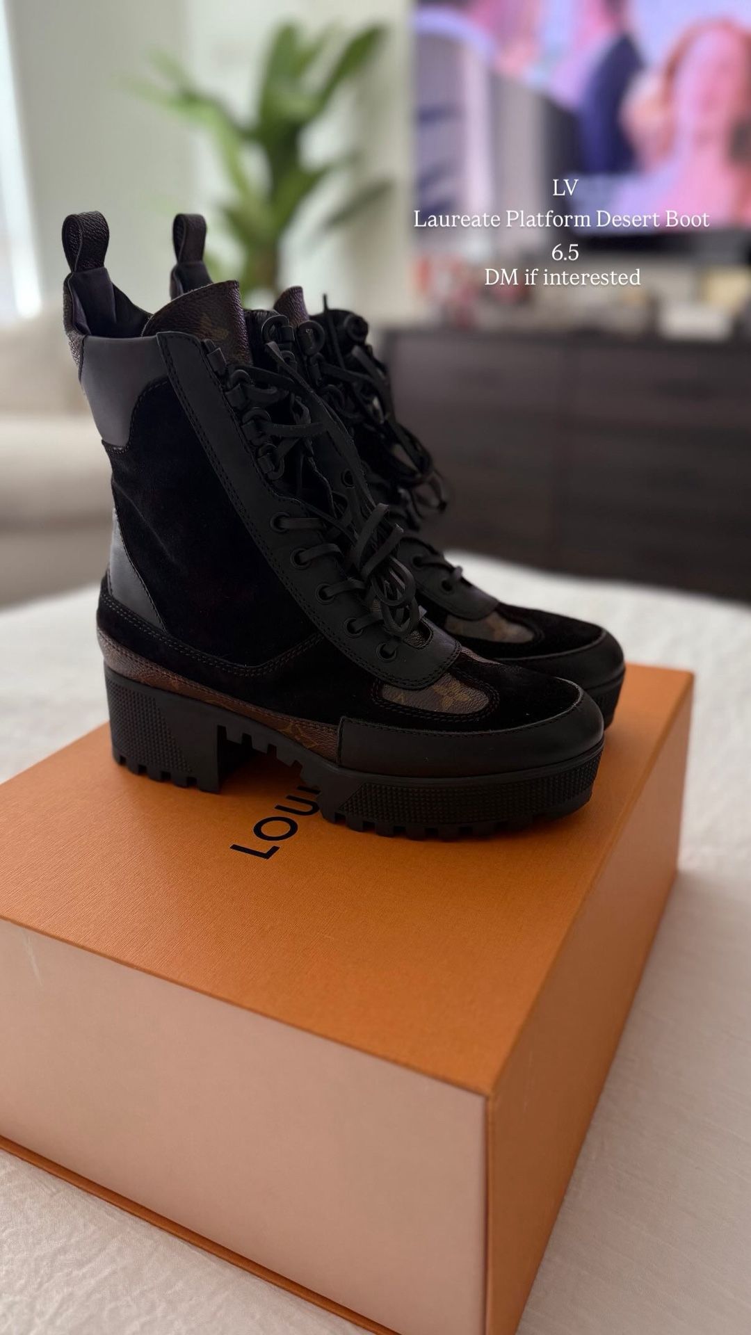 Louis Vuitton Women's Laureate Platform Desert Boots